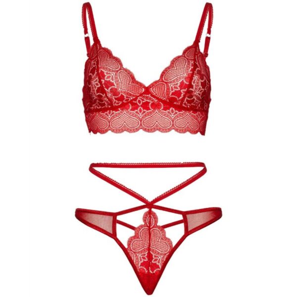 Leg Avenue - Conjunto 2 Peas Bralette De Renda E Tanga M/L - Image 3