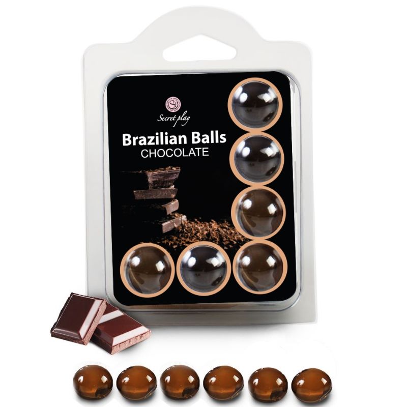 Secretplay - Conjunto 6 Bolas Brasileiras De Chocolate