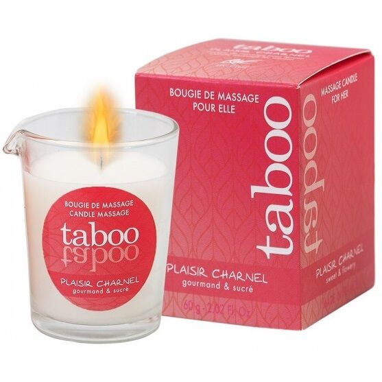 Vela De Massagem Taboo Para Seu Aroma De Flor De Cacau Plaisir Charnel - Ruf