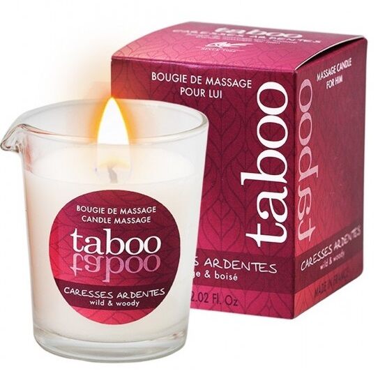 Vela De Massagem Taboo Para Ele Acircula Ardentes Fern Aroma - Ruf