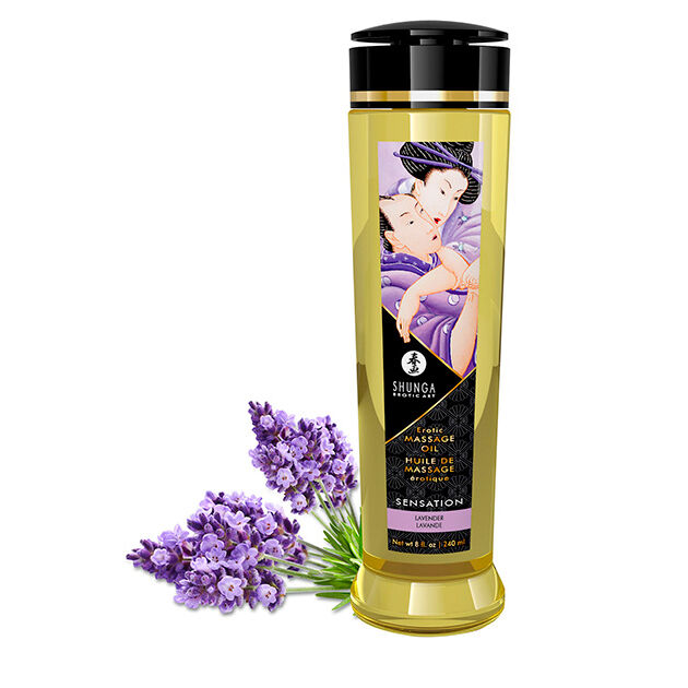 Óleo De Massagem Erótica Sensation 240 ml - Shunga