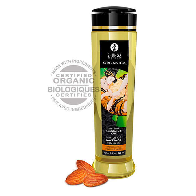Óleo De Massagem De Amêndoas Orgânico 240 ml - Shunga