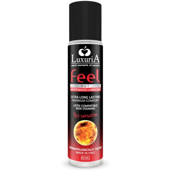 Luxuria Feel Hot Sensation Lubrificante Base De Gua 60 ml - Intimateline