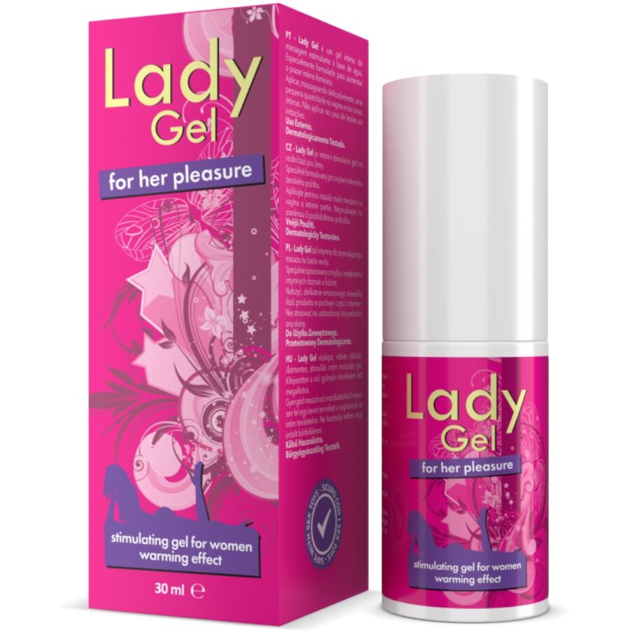 Lady Gel For Ger Pleasure Gel Estimulante Com Efeito De Calor Ella 30 ml - Intimateline