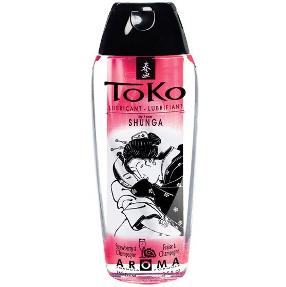 Toko Aroma Lubrificante De Morango E Champanhe - Shunga