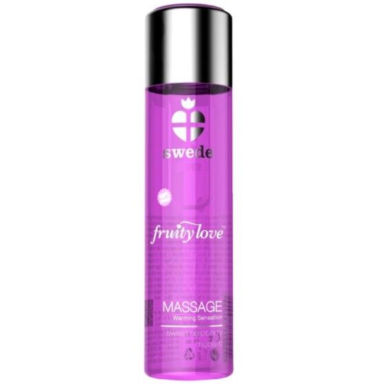 Fruity Love Efeito De Aquecimento Óleo De Massagem Rosa Framboesa E Ruibarbo 60 ml - Swede