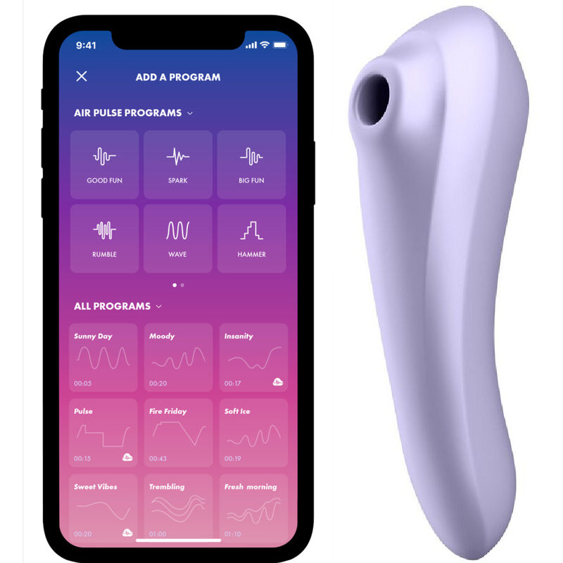 Vibrador De Pulso De Ar Dual Pleasure Malva - Satisfyer