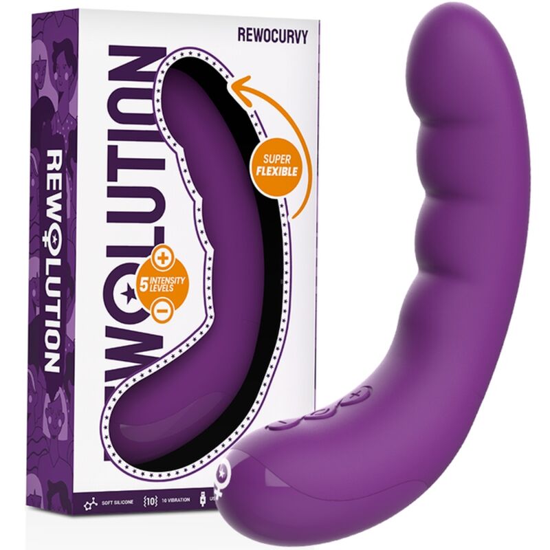 Vibrador Flexível Recarregvel Rewocurvy - Rewolution