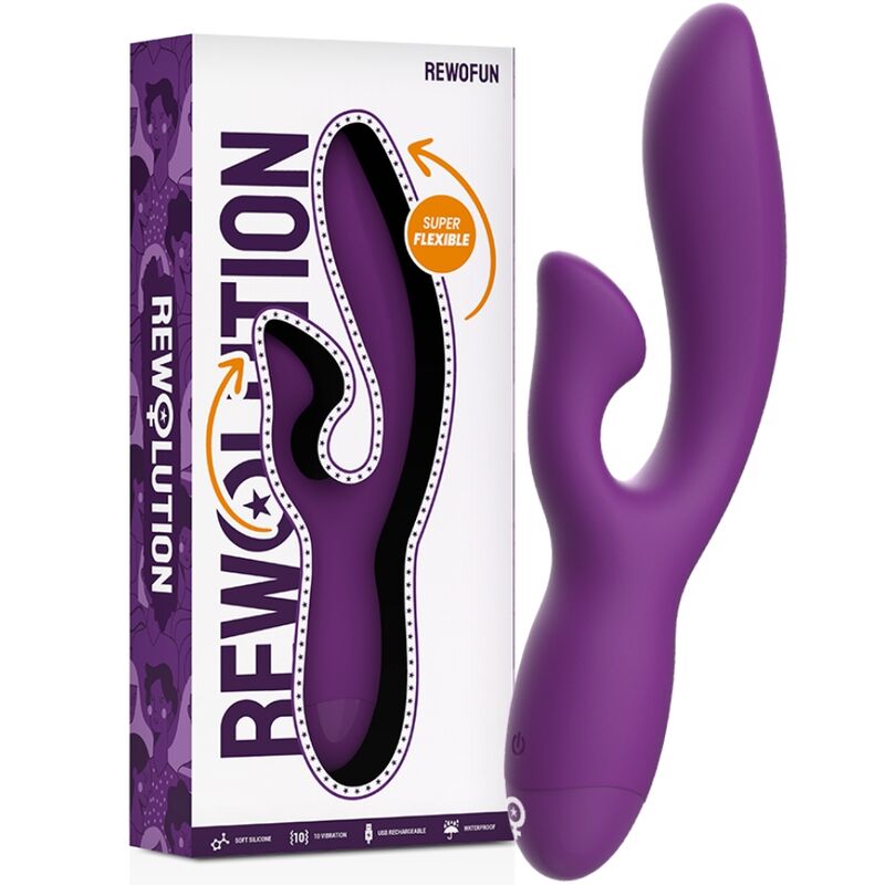 Vibrador Flexível Rewofun Com Coelho - Rewolution