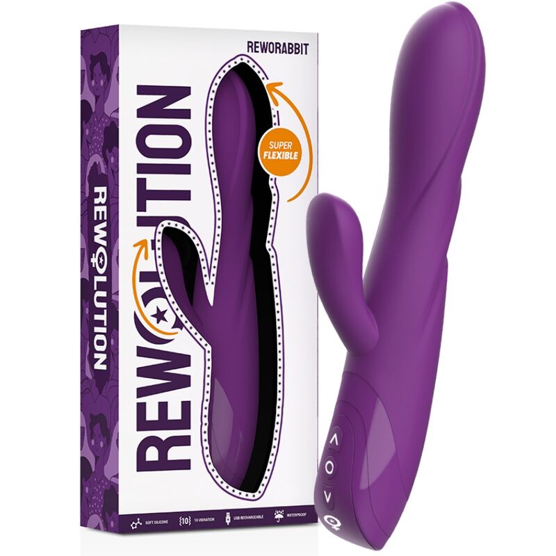 Vibrador Flexível Reworabbit Com Coelho - Rewolution
