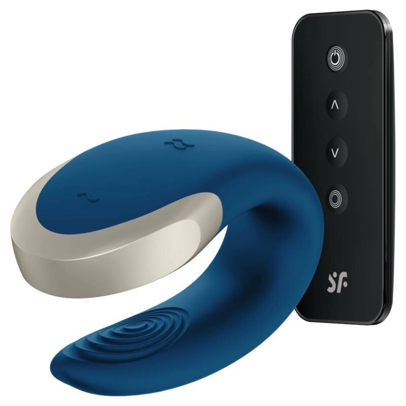 Vibrador Double Love Luxury Partner Azul - Satisfyer