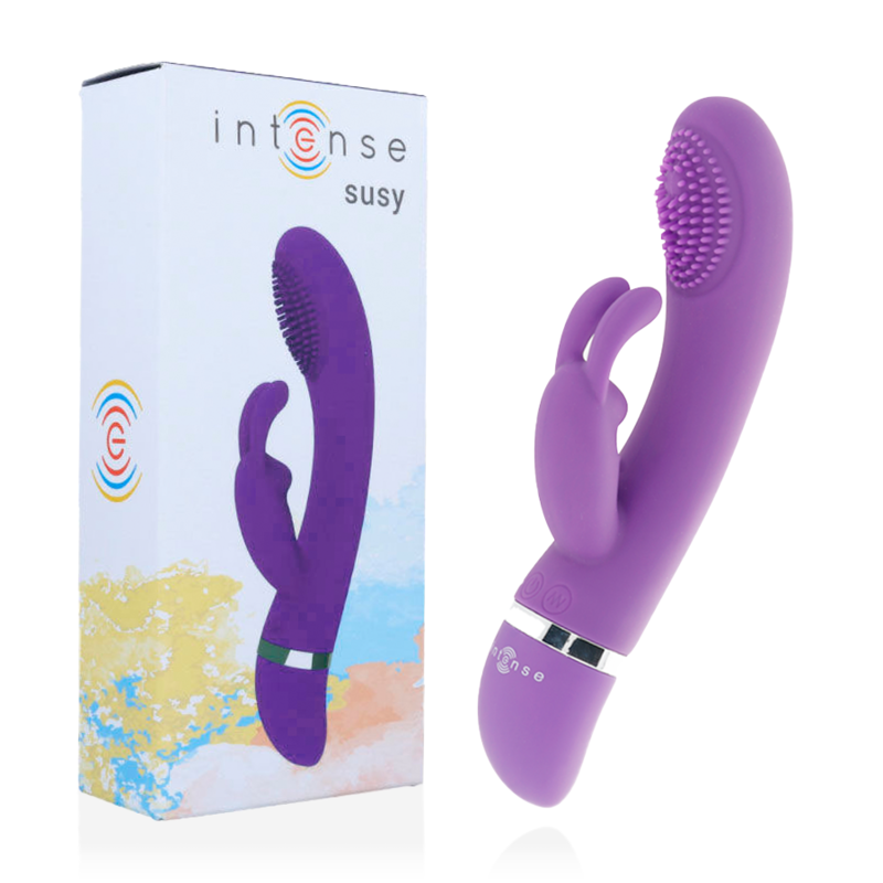 Vibrador Oscilante Susy Silicon Rabbit Lilac - Intense