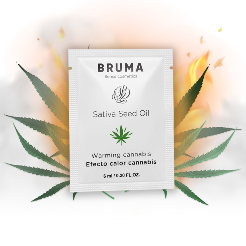 Sativa Seed Oil Sliding Gel Aquecedor Sabor Cannabis 6 ml - Bruma