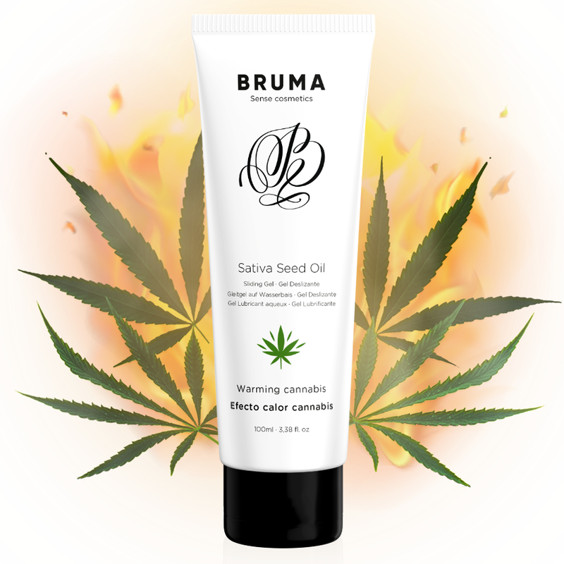 Sativa Seed Oil Sliding Gel Aquecedor Sabor Cannabis 100 ml - Bruma