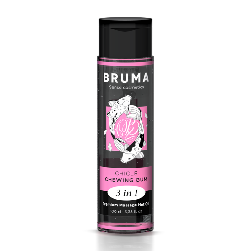 Óleo De Massagem Premium Efeito Calor Sabor Goma 3 Em 1 - 100 ml - Bruma