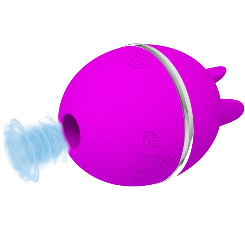 Vibrador De Silicone Redondo Roxo Bola Gemini - Pretty Love