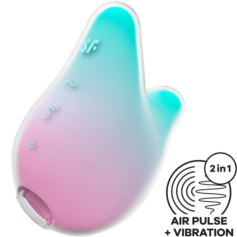 Mermaid Vibes Estimulador E Vibrador Menta E Rosa - Satisfyer