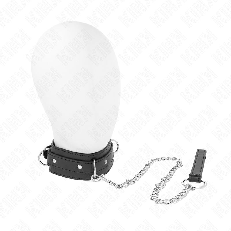 Colar Com Trela 65 Cm 3 Anéis Modelo 1 Ajustável 38-49 Cm X 5 Cm - Kink