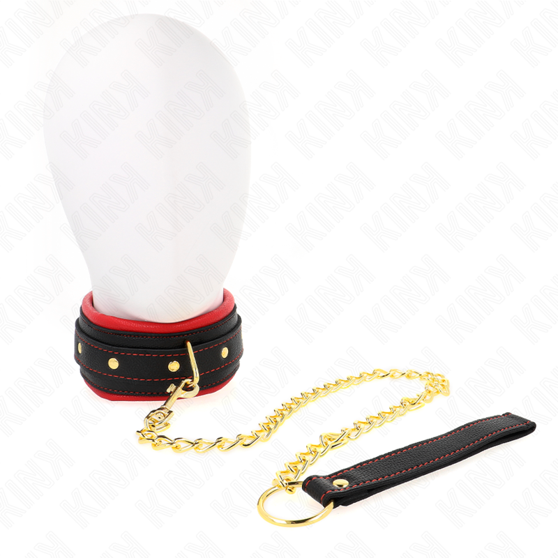 Colar Com Trela De Tecido Liso Ajustável 33-48 Cm X 5,7 Cm - Kink
