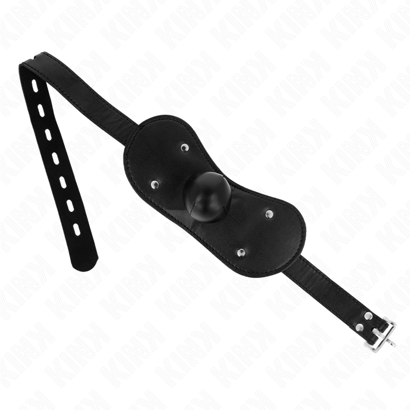 Máscara Boca Ball Gag Com Fechadura Ajustável 42-60 Cm - Kink