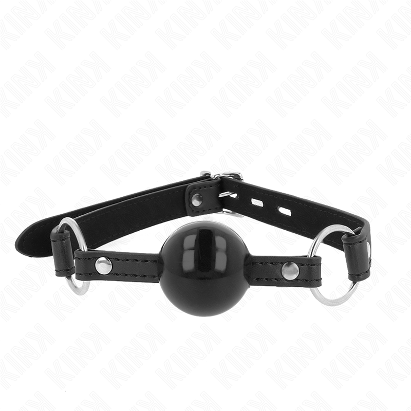 Mordaça Bola Tpe 4 Cm Com Fechadura Preta 60 X 2 Cm - Kink