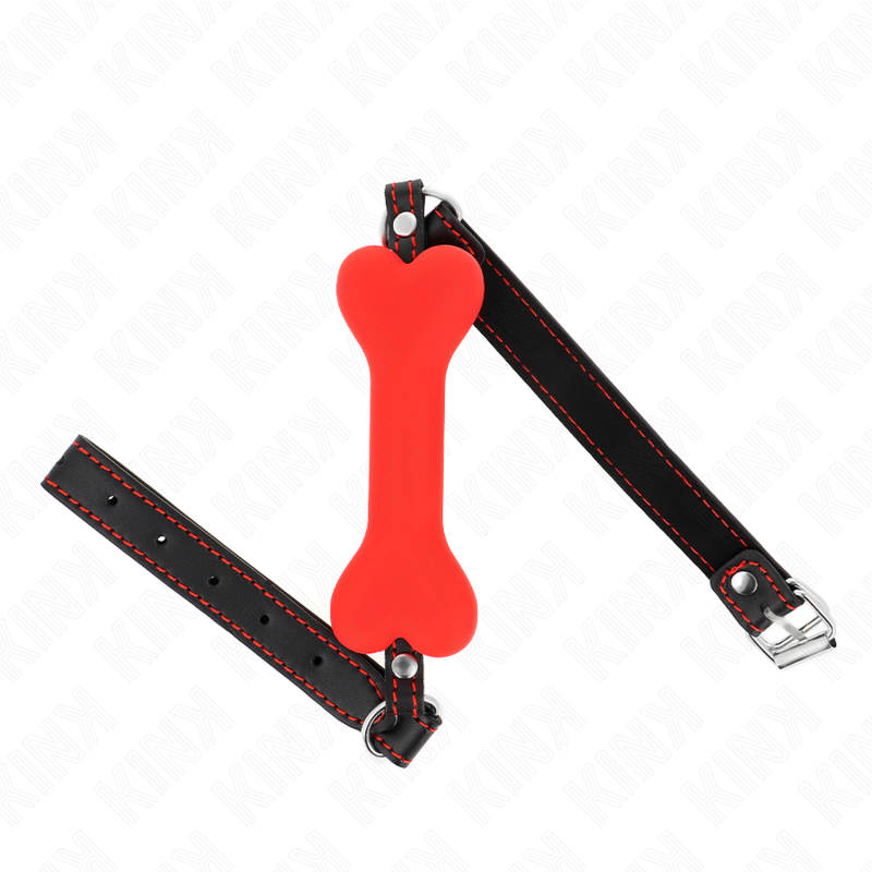 Osso Vermelho 12 Cm Mordaça 63 X 2 Cm - Kink