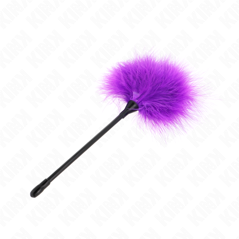 Penas De Cócegas Roxas Usadas No Kit Bondage 27 Cm - Kink