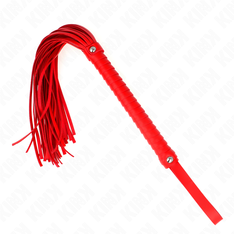 Chicote Com Cabo Texturado Vermelho 48,5 Cm - Kink