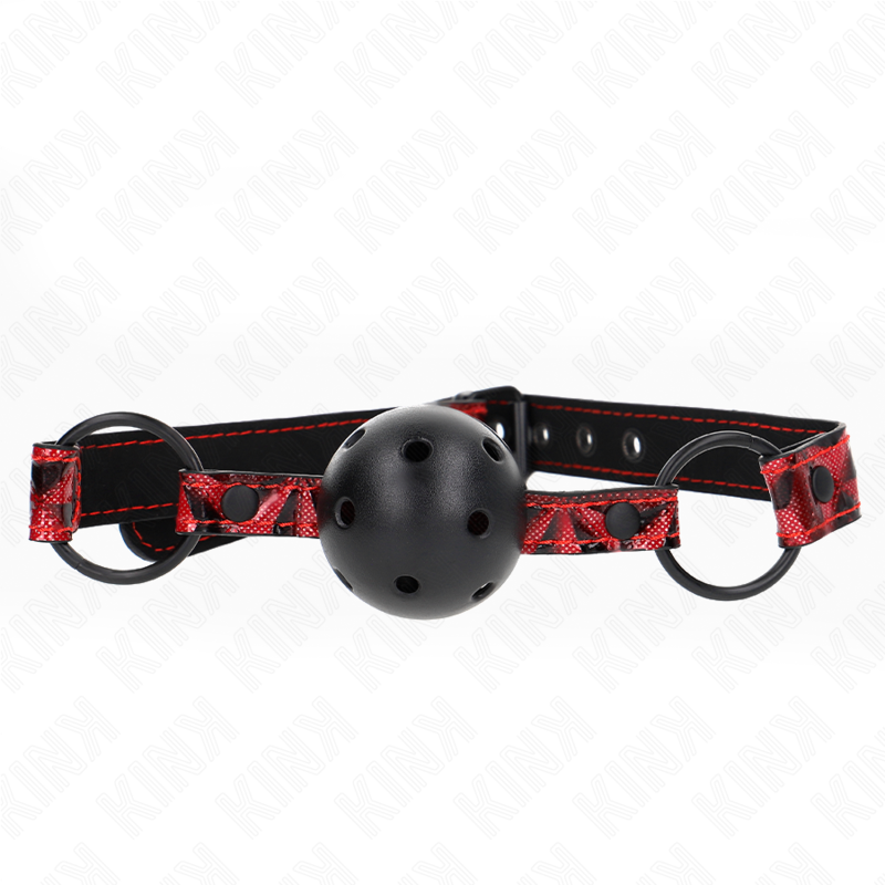 Bola Padrão Diamante 4,5 Cm Gag Modelo 2 64,5 Cm Ajustável 42-60 Cm - Kink