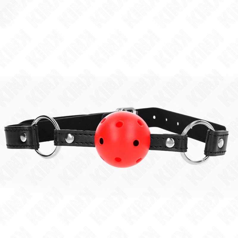 Bola Vermelha Oca Duro 4,5 Cm Gag Modelo 1 63,5 X 2 Cm - Kink