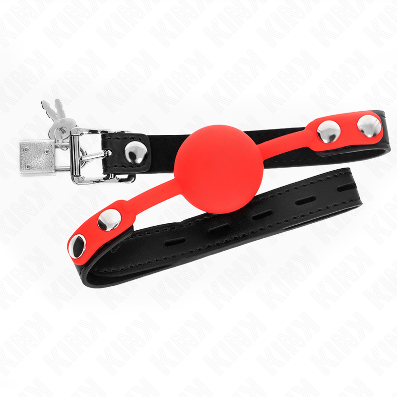 Bola Silicone Mordaça 4 Cm Com Fechadura 60 X 2 Cm - Kink