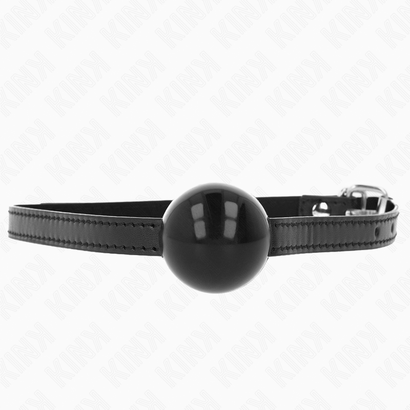 Bola Simples Preta Mordaça 4 Cm 65 X 1,5 Cm - Kink