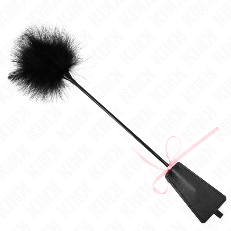Penas De Cócegas Com Laço De Fita Rosa 49 Cm - Kink