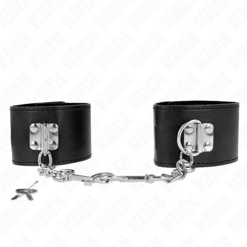 Pulso Com Fecho De Cadeado Preto Ajustável 16-23 Cm X 5,5 Cm - Kink