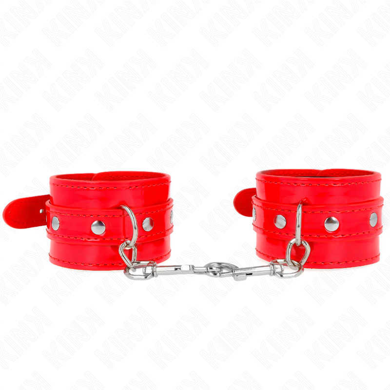 Punhos De Mão Brilhante Vermelho Ajustável 23-33 Cm - Kink