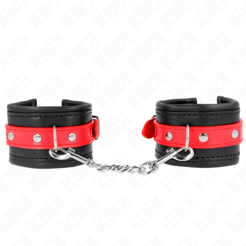 Pulso Preto Com Cinto Vermelho Ajustável 17-28 Cm X 6 Cm - Kink