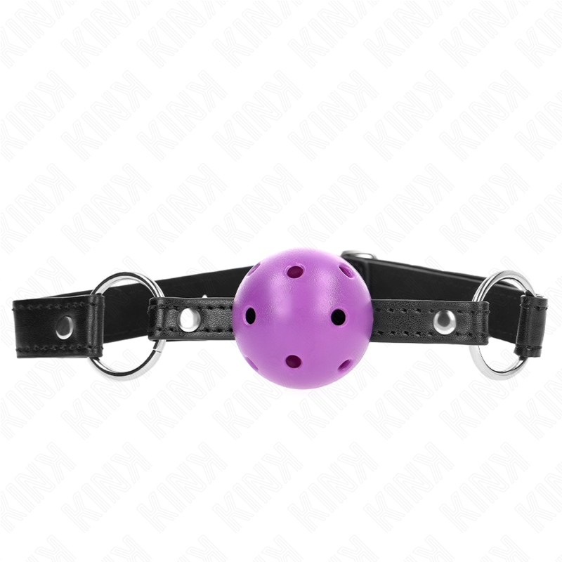 Bola Roxa Duro Oca 4,5 Cm Mordaça 63,5 X 2 Cm - Kink