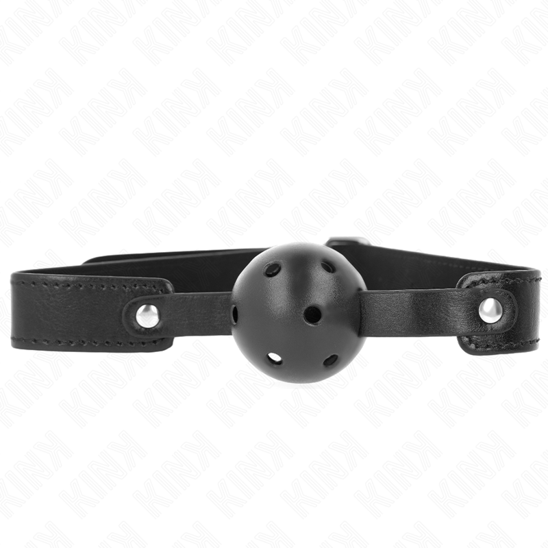 Bola Respirável Preta 4,5 Cm Mordaça 65 X 2,5 Cm - Kink