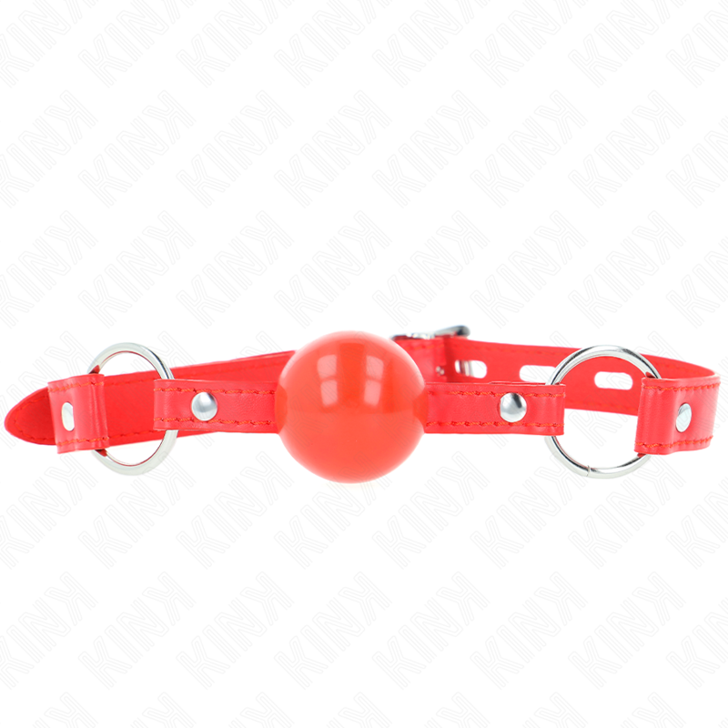 Mordaça Bola Tpe 4 Cm Com Fechadura Rojo 60 X 2 Cm - Kink