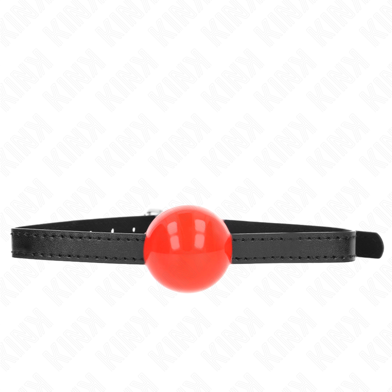 Bola Simples Vermelha Mordaça 4 Cm 65 X 1,5 Cm - Kink