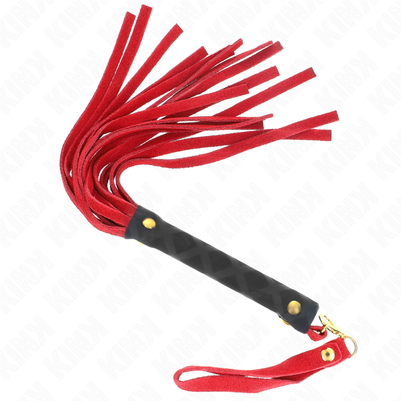 Mini Chicote De Camurça Vermelha 30 Cm - Kink