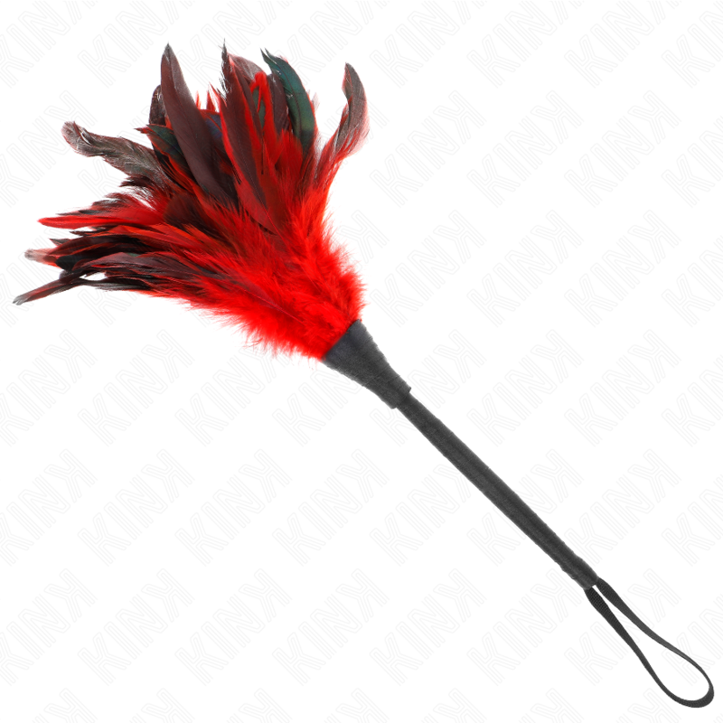 Penas De Frango Em Forma De Chifre Vermelho 36 Cm - Kink