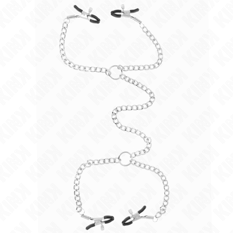 4 Pinças De Corrente 32 Cm Com Pequenas Correntes 14 Cm - Kink