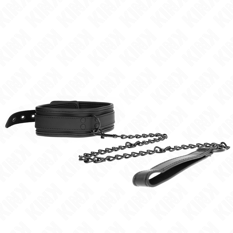 Colar De Neoprene Bondage Modelo 1 Com Cinto 78 Cm Ajustável 37,5 X 49,5 Cm - Kink