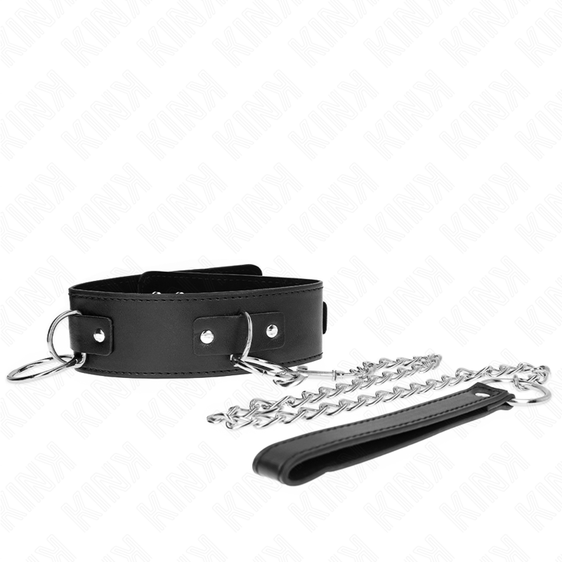 Colar Com Trela 65 Cm 3 Anéis Modelo 2 Ajustável 36-43 Cm X 5 Cm - Kink