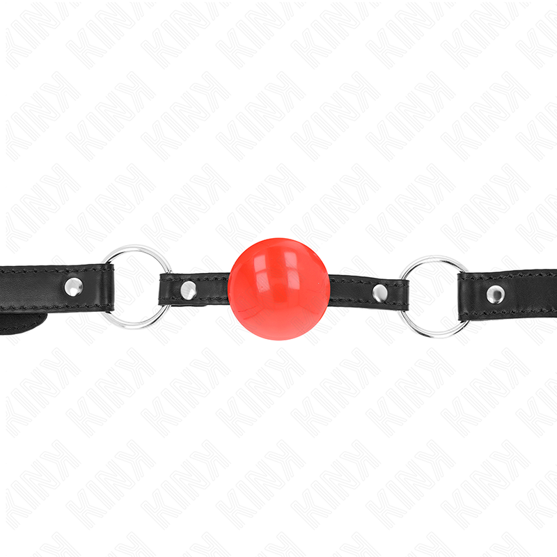Bola Tpe Vermelha Mordaça 4 Cm 60 X 2 Cm - Kink