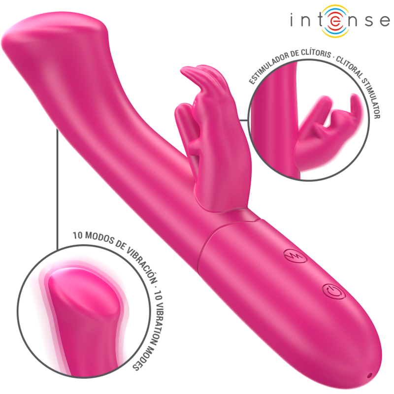 Julieta Rabbit Vibrador 18,6 Cm 10 Vibrações Rosa - Intense