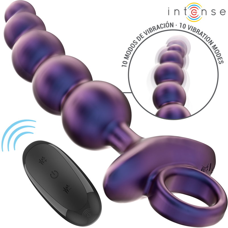 Tito Vibrador Anal Plug Modelo 3 Controle Remoto - Intense