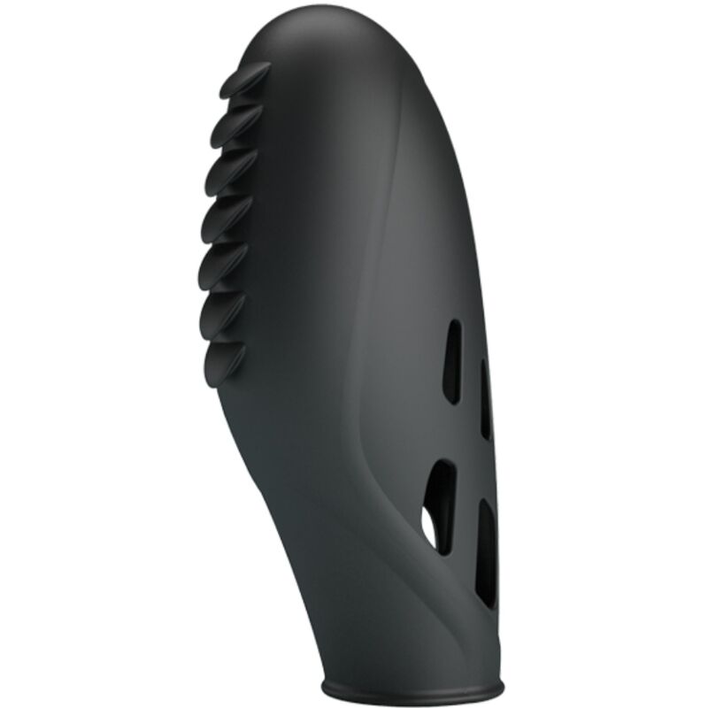 Vibrador De Dedo De Silicone Gilo Preto - Pretty Love