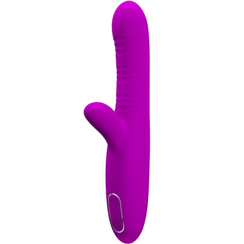 Angelique Multifunções Vibrador + Estimulador De Clitóris Roxo - Pretty Love